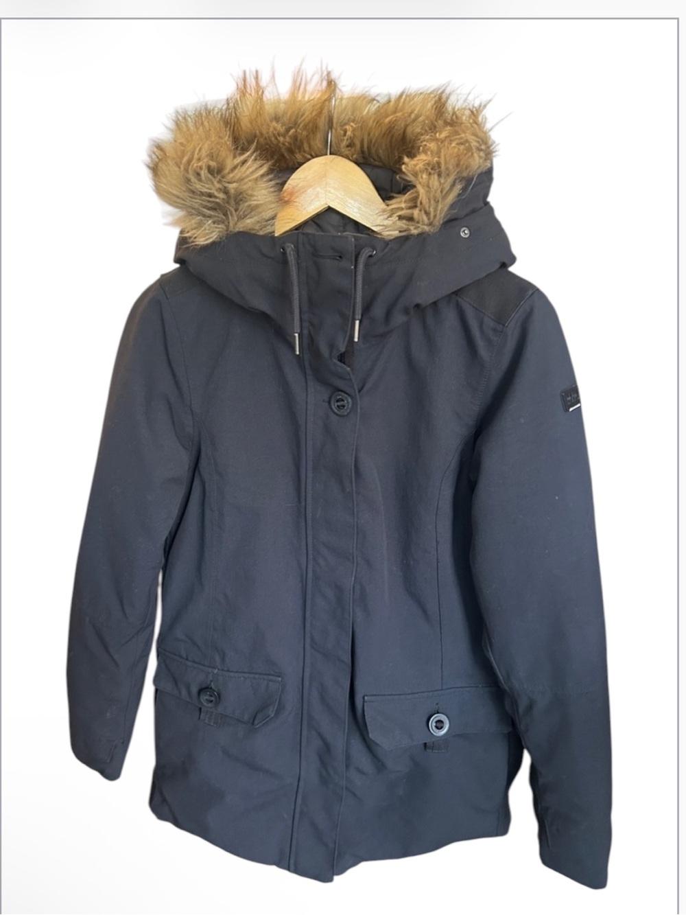 Helly Hansen Svalbard 2 Waterproof Winter Parka Black Faux Fur Hood Size M